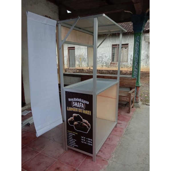 atap kotak gerobak lipat