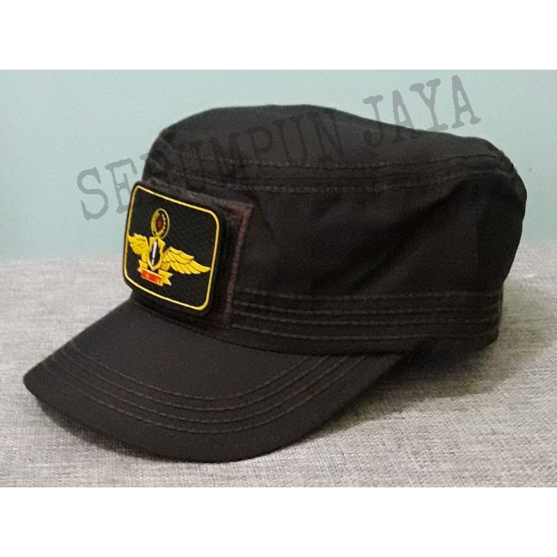 TOPI COKLAT KOMANDO SECURITY WINGS - TOPI KOMANDO SECURITY LOGO WINGS VELCRO 2 PATCH