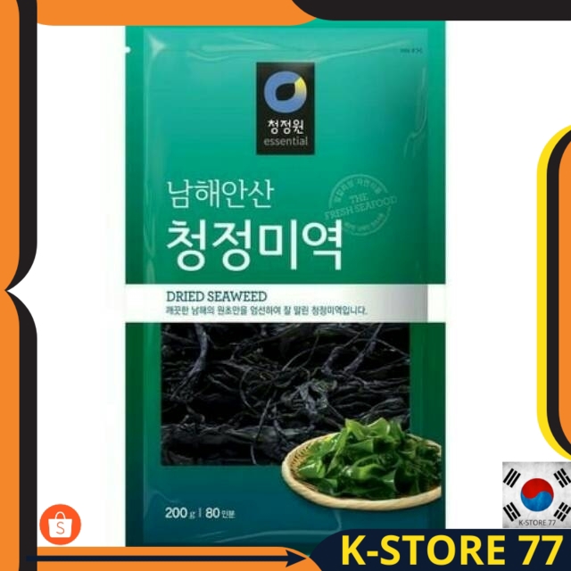 

MAKANAN KOREA HALAL/ RUMPUT LAUT KOREA DAESANG CHUNG JUNG ONE MIYEOK, DRIED SEAWEED U/ SUP MIYEOKKUK