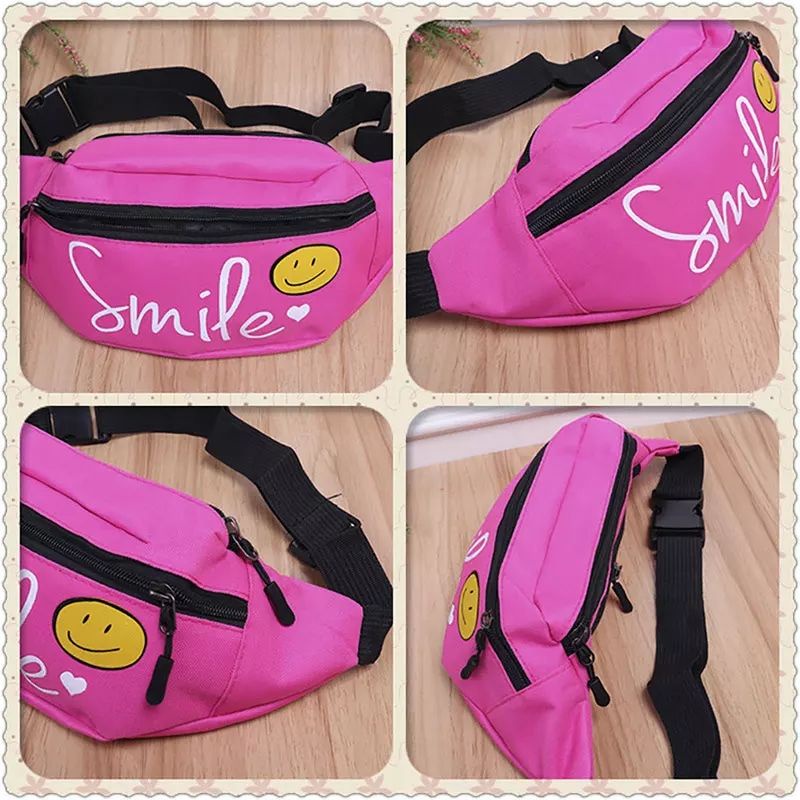 Fannypack Tas Pinggang Wanita Polister Warna solid