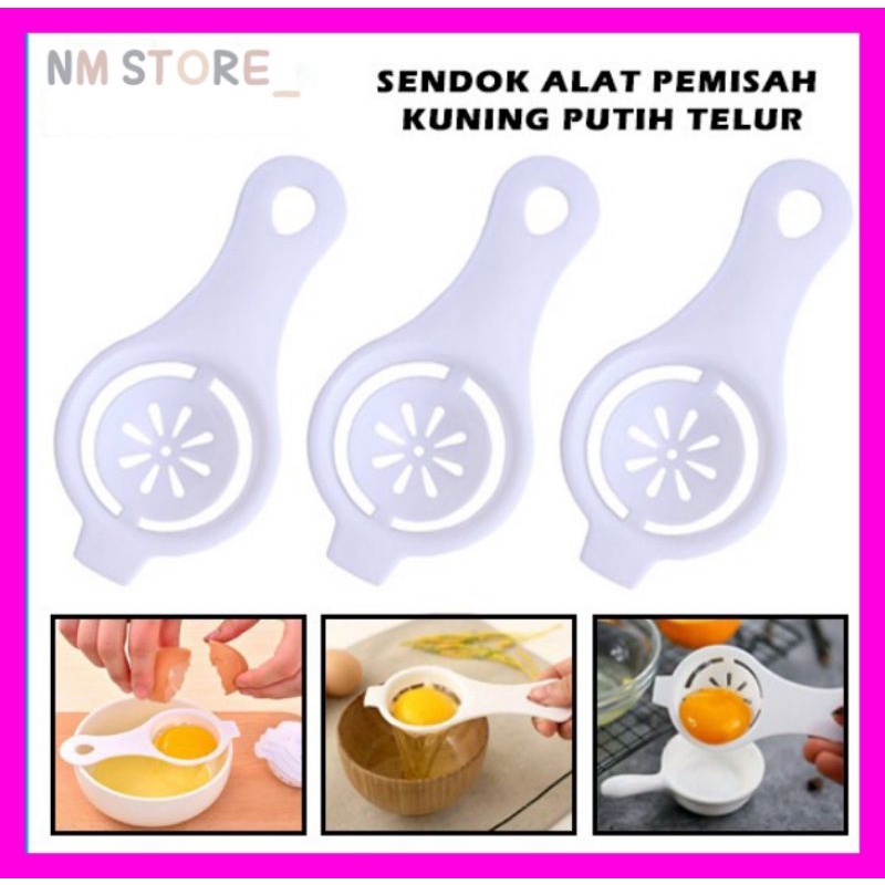 Sendok Alat Pemisah Putih Kuning Telur Egg White Separator Yolk Saringan Pisah Telor Dapur Kue