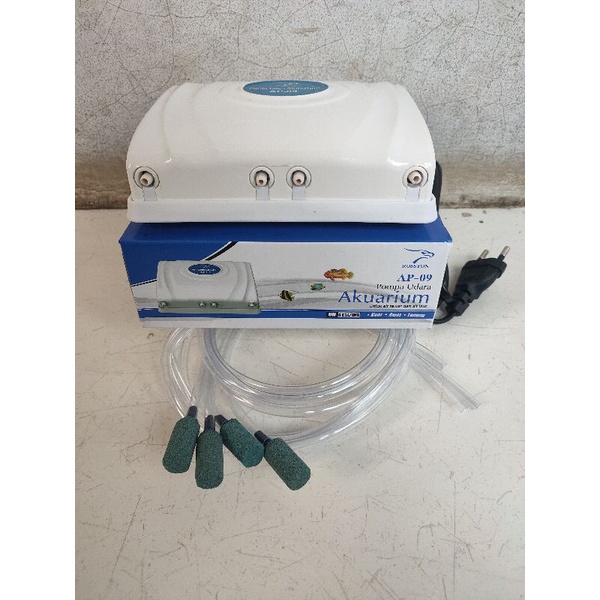 PAKET LENGKAP MESIN AERATOR 4 LOBANG CABANG 4 AQUASCAPE AQUARIUM KOLAM