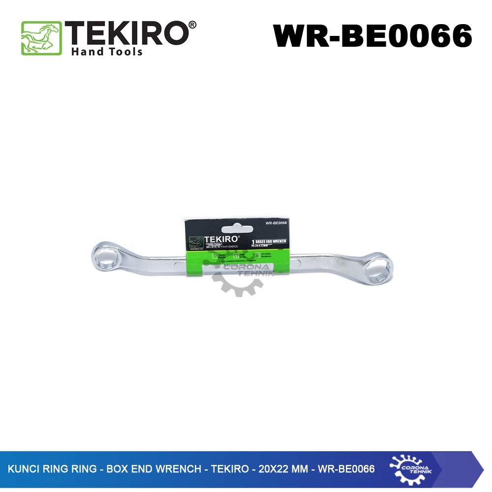 WR-BE0066 - Kunci Ring Ring - Box End Wrench - Tekiro - 20x22 mm