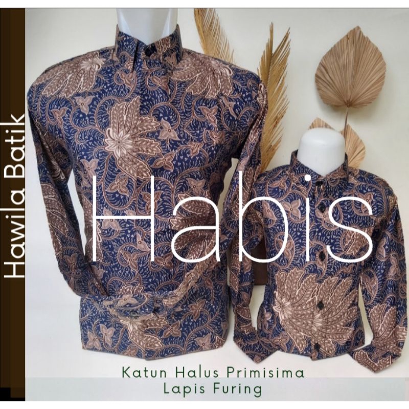 Couple Batik Ayah Anak Katun Premium