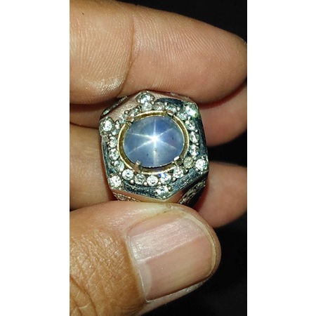 blue star sapphire ceylon 6.crt safir natural kristal transparan harga pas net