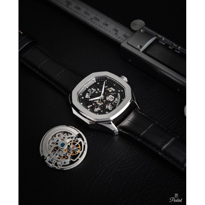 Jam tangan Parlent World Vortex Silver
