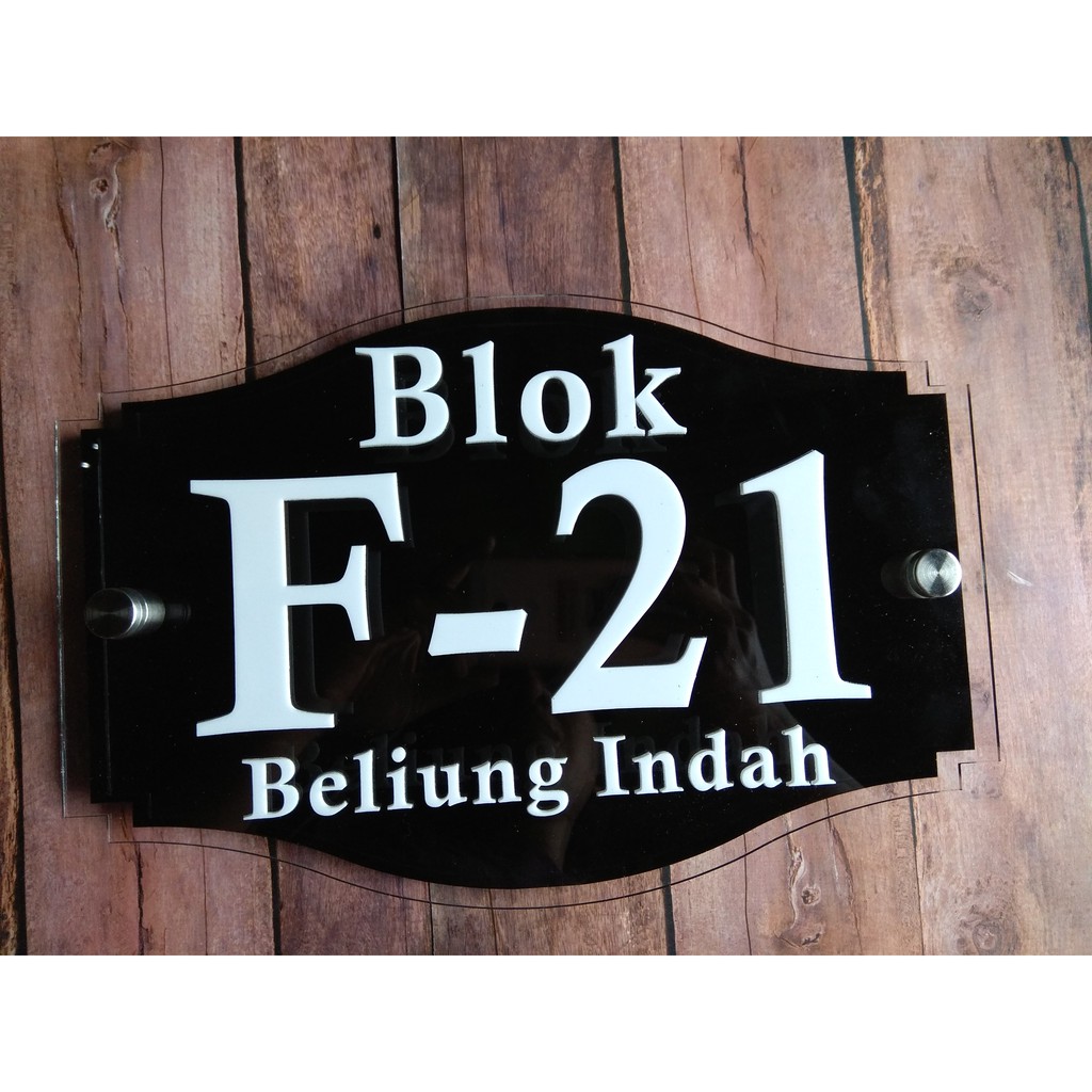 

Nomor rumah acrylic 30x20 murah bukan murahan