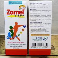 ZAMEL SIRUP 60ML MULTIVITAMIN PENAMBAH DAYA TAHAN TUBUH ANAK