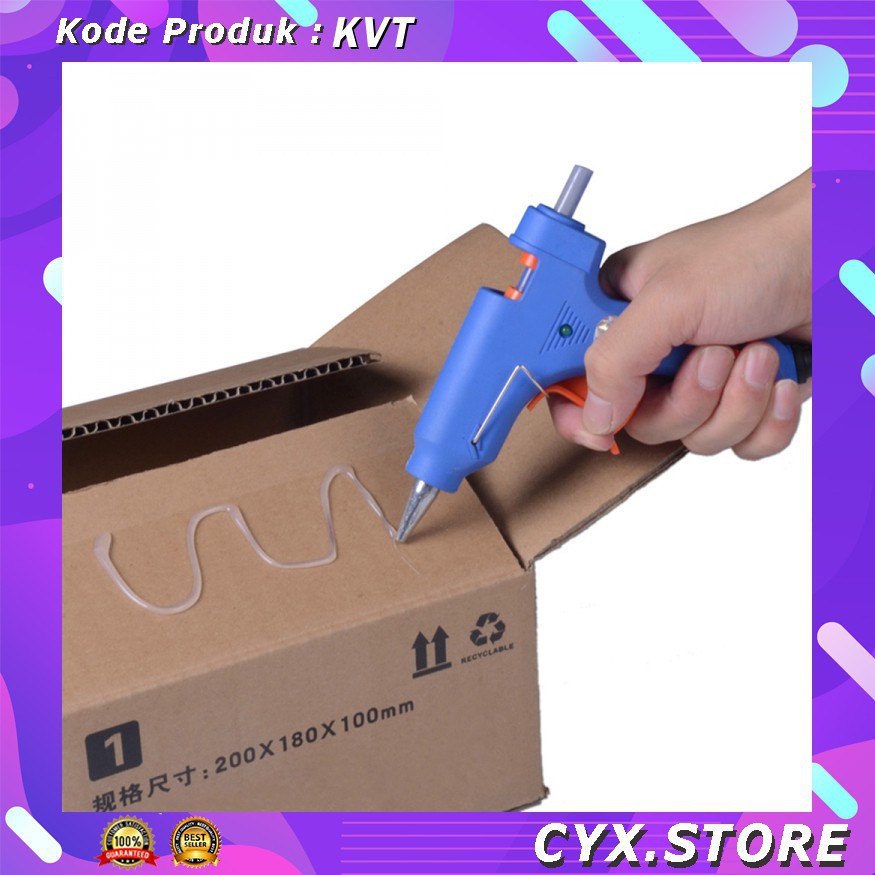 Grab Medan Hot Melt Glue Gun Pistol Lem Tembak 20W - JBY-20W KVT JINBOYI