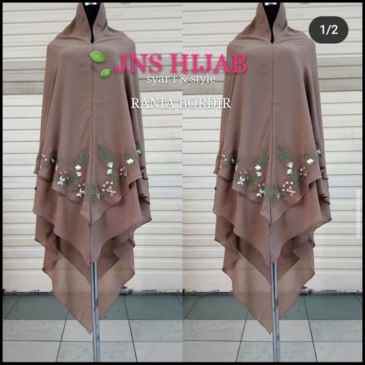 Khimar Rania Bordir Ori By Jns Hijab