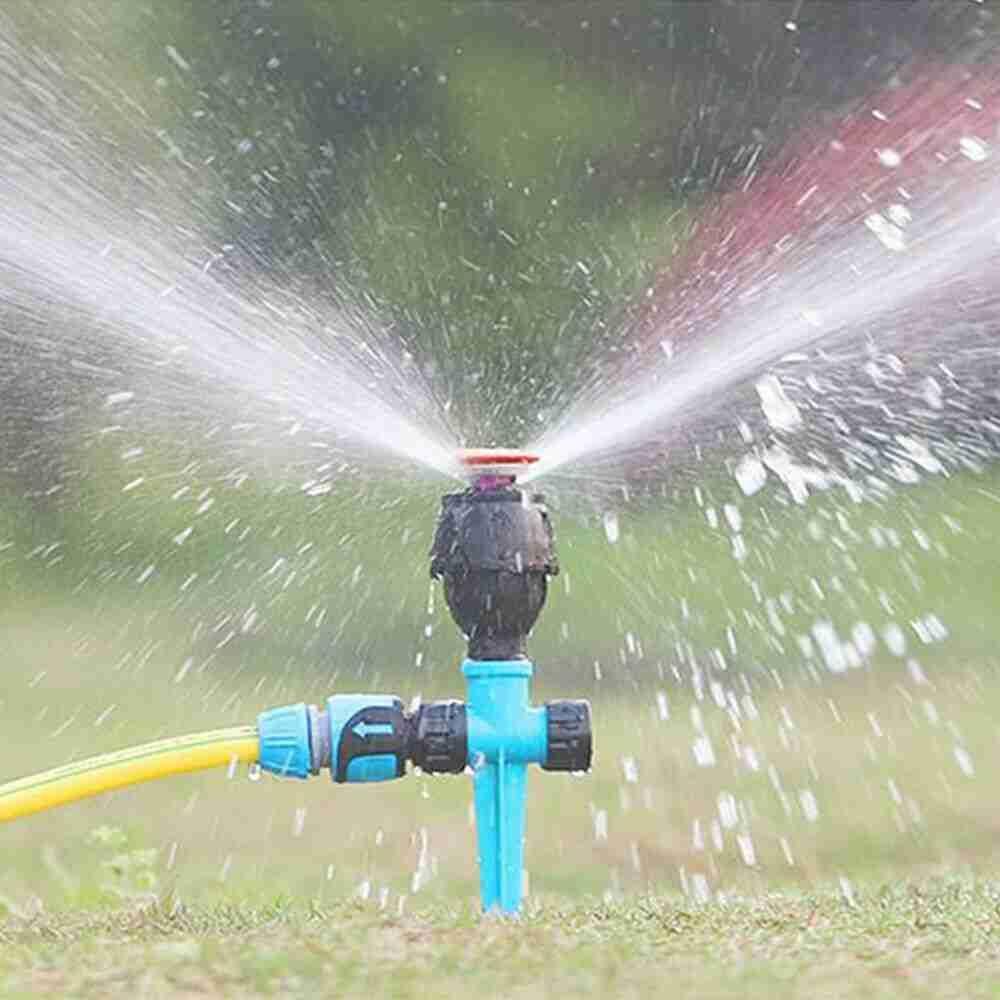 Solighter 2/5pcs Sprinkler Taman Cool Down 360putar Selang Cakupan Area Besar Rumput