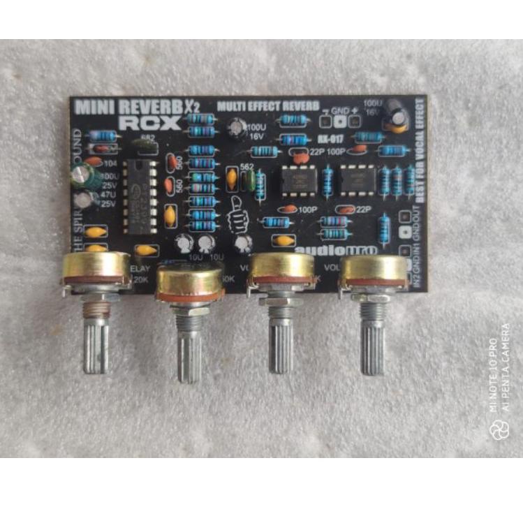 Paling Dicari.. KIT MINI REVERB MULTI EFFECT DIGITAL ECHO 8 BIT 4 POTENSIO
