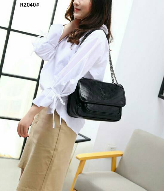 YSL Yves Saint Laurent Niki Chain Sling Bag Include Box YsL R2040