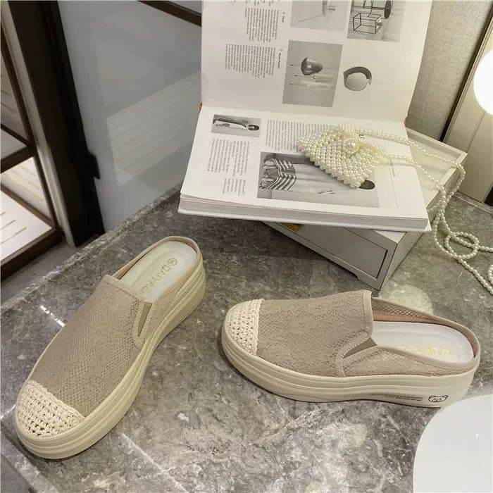 SS30026 slip on wanita import terbaru sepatu selip termurah wanita sepatu flat kekinian cod jakarta