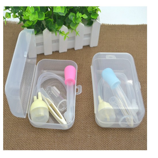 1 Set 4pcs + Box Penyedot ingus bayi Nasal Aspirator Sedotan ingus Anak