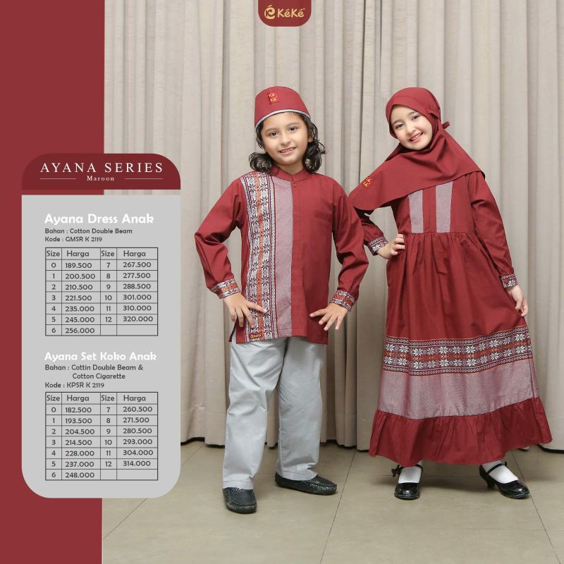 SARIMBIT KELUARGA COUPLE SET ANAK AYANA SERIES by KEKE