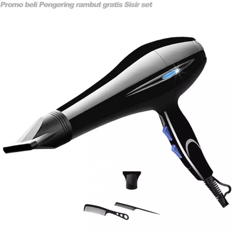 Promo Hair dryer FD 6559 Alat Elektronik Alat Pengering Rambut Hairdryer Free 2pcs Sisi sisi Rambut