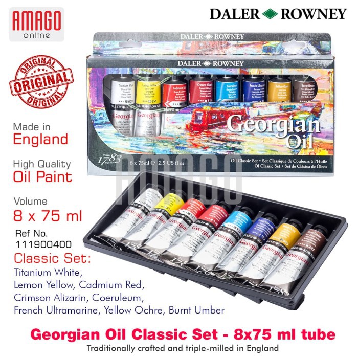 

DALER-ROWNEY - Georgian Oil Paint - Classic Set - 8 x 75 ml - 111900400