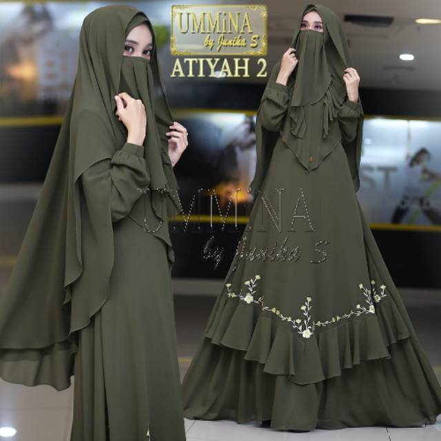 Attiya syari bordir by Ummina