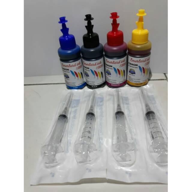 PROMO PAKET TINTA CANON LENGKAP DENGAN SUNTIKAN MG2570