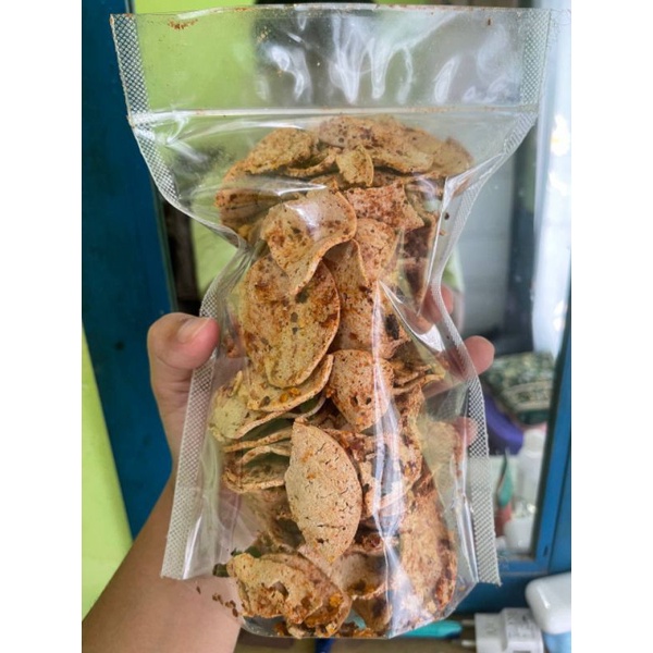 

Basreng bulat daun jeruk pedas