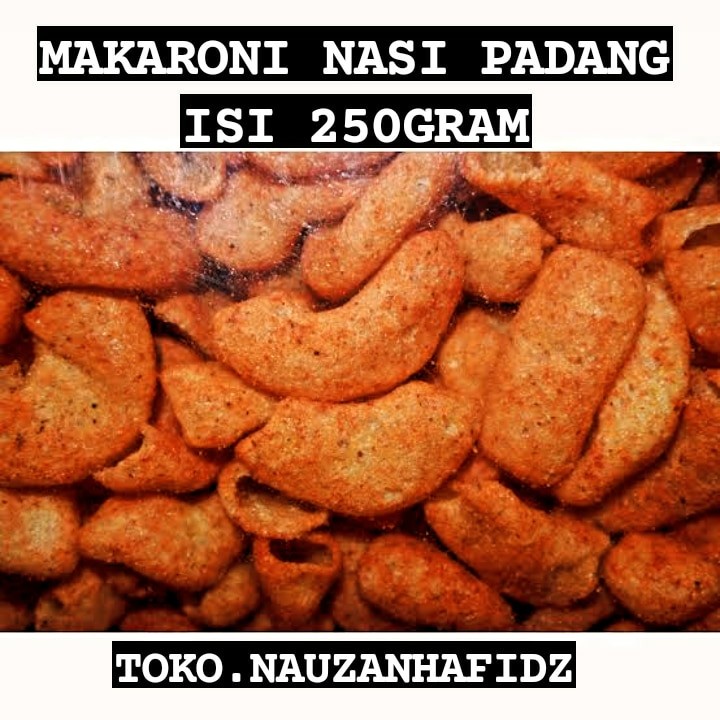 

MAKARONI BANTET NASI PADANG GURIH RENYAH JAJANAN JADOEL ISI 250GRAM