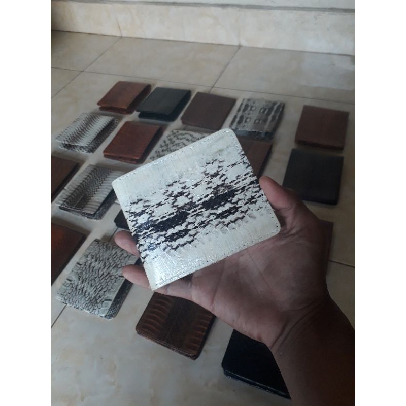 dompet pria original kulit ular asli kobra