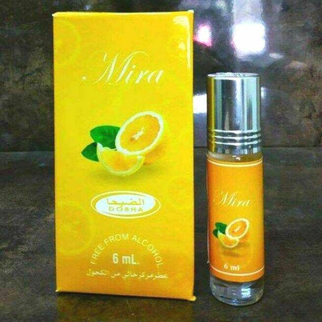 MIRA ORANGE / LEMON Parfum DOBHA Kemasan 6ml Minyak Wangi Roll On Non Alkohol