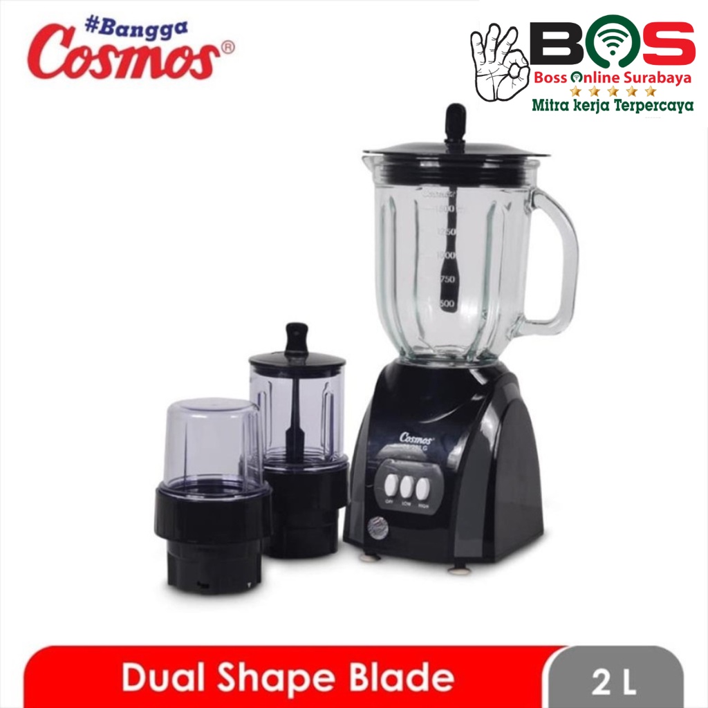 Blender Cosmos CB 282 G Blender Gelas Kaca 2 Liter COSMOS CB-282G Goblet Kaca