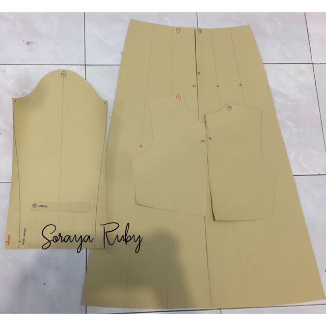 Pola Gamis Anak Model A Line