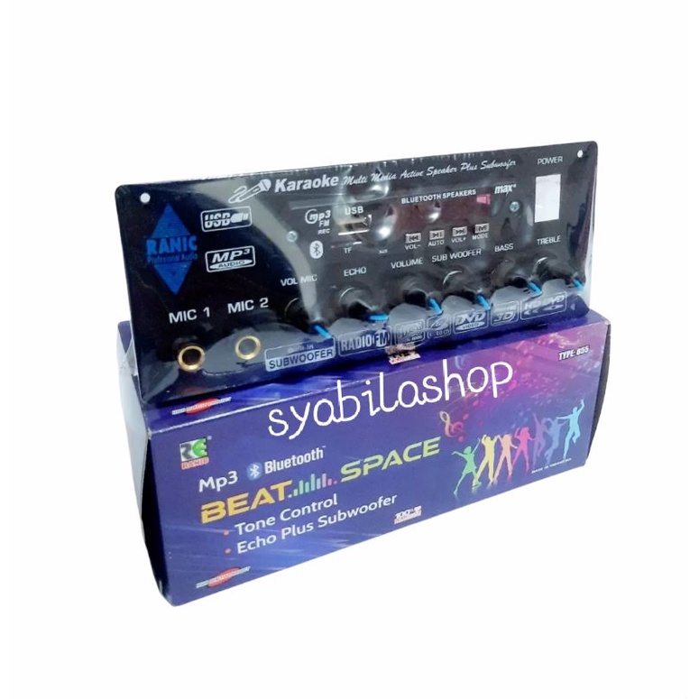 KIT TONE KONTROL MIC ECHO PLUS SUBWOOFER MP3 BLUETOOTH BEAT SPACE RANIC