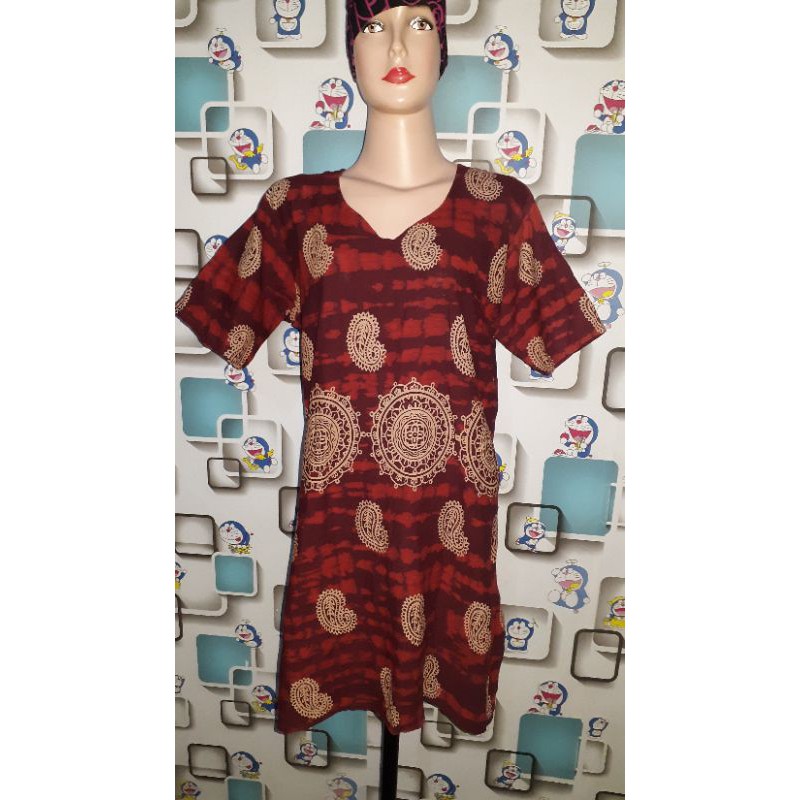 kurti maroon kacang Preloved