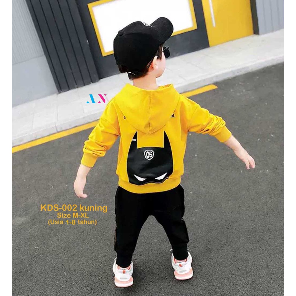 AA1 - Hoodie Fleece Anak unisex Cowo Cewe KDS-002