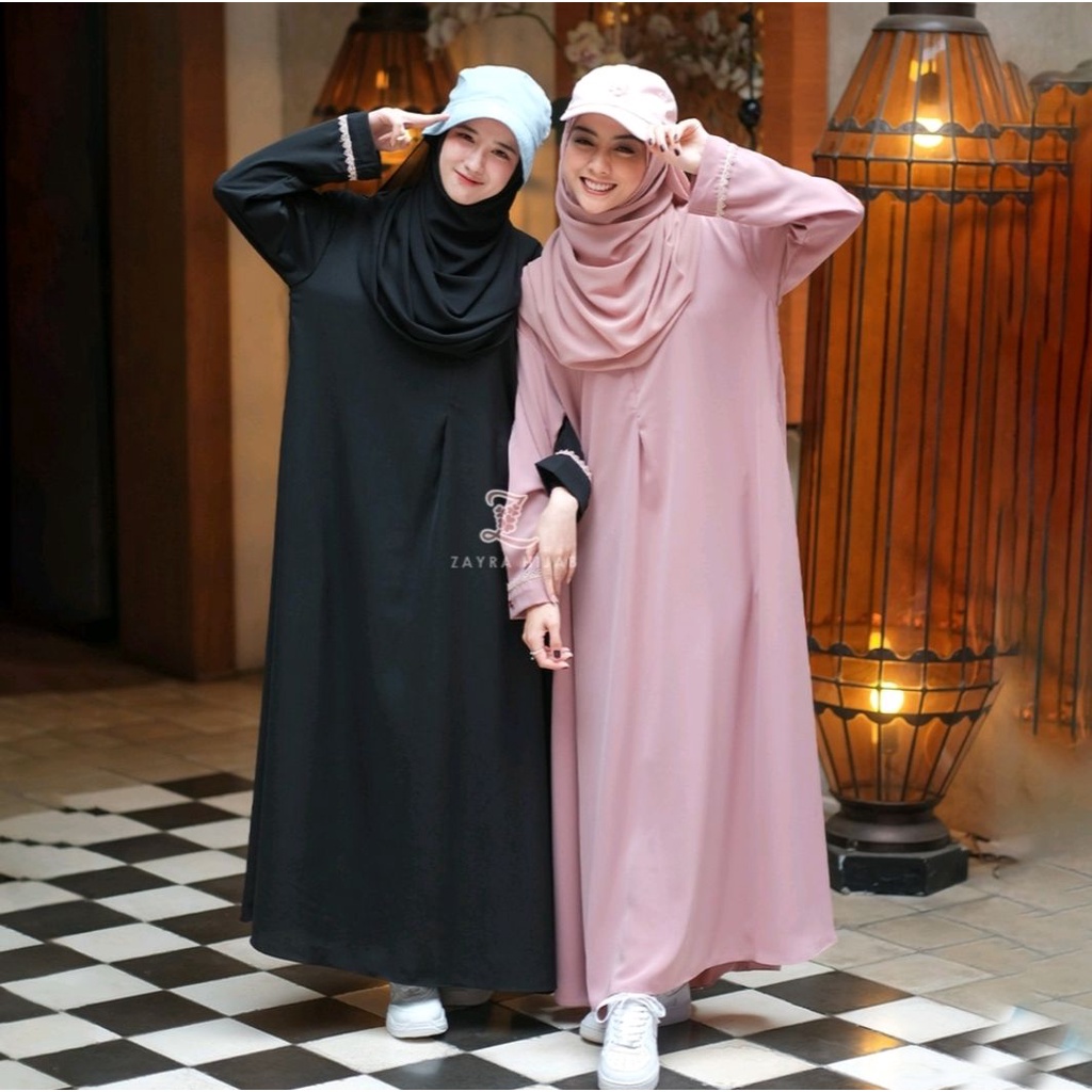 Queena Basic Abaya - Abaya Turkey Mewah Terbaru 2021 Abaya Turkey Hitam 2021 Remaja Simple Abaya Rem