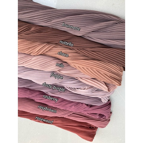 PASHMINA PLISKET FULL TANPA GARIS TNGH PART II