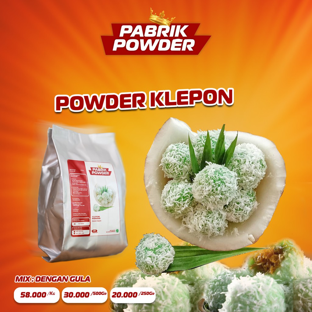 Powder Klepon - 500 gr - MIX (sudah manis)