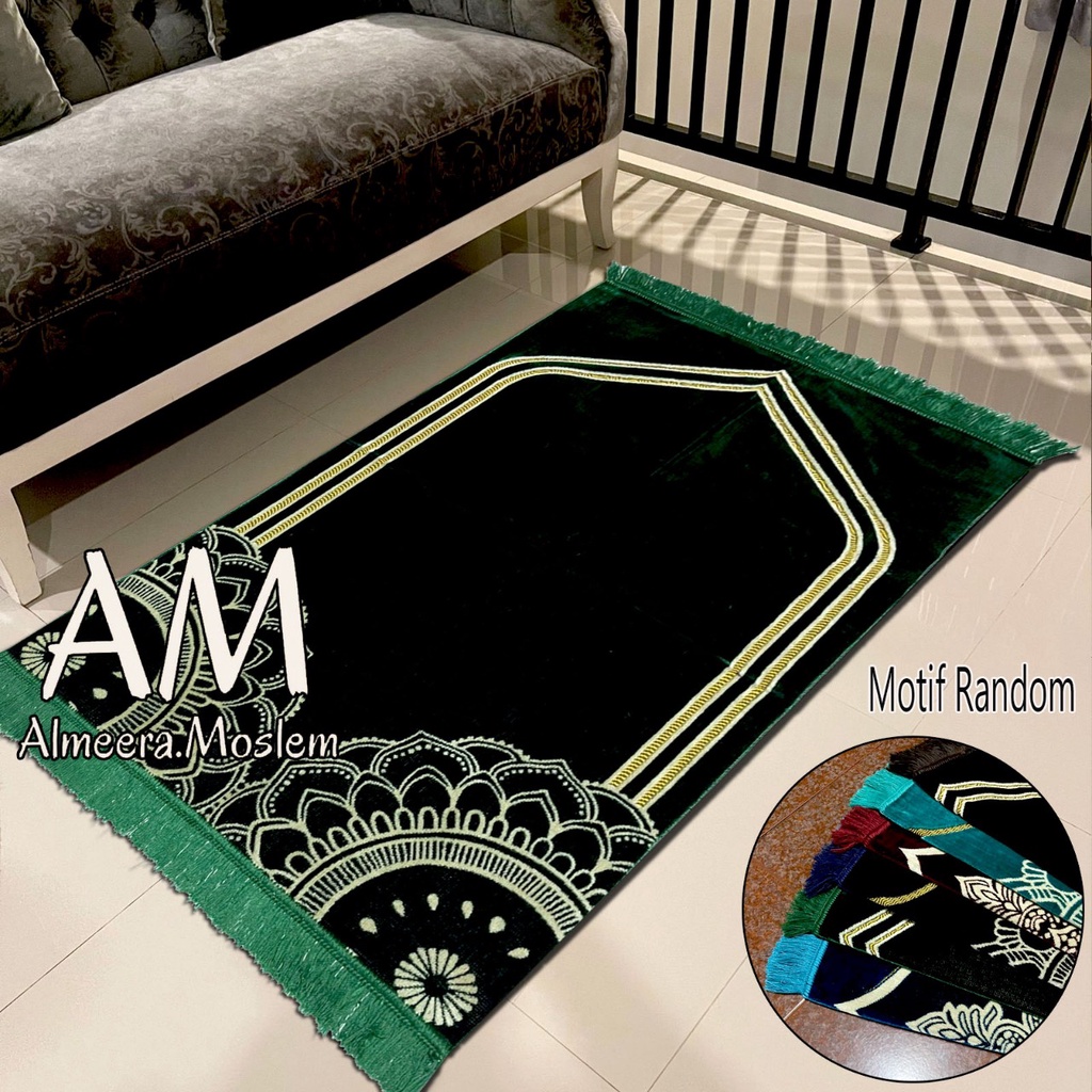 Sajadah Turki Tebal Ukuran 110x70cm / Sajadah Dewasa Perlengkapan Sholat