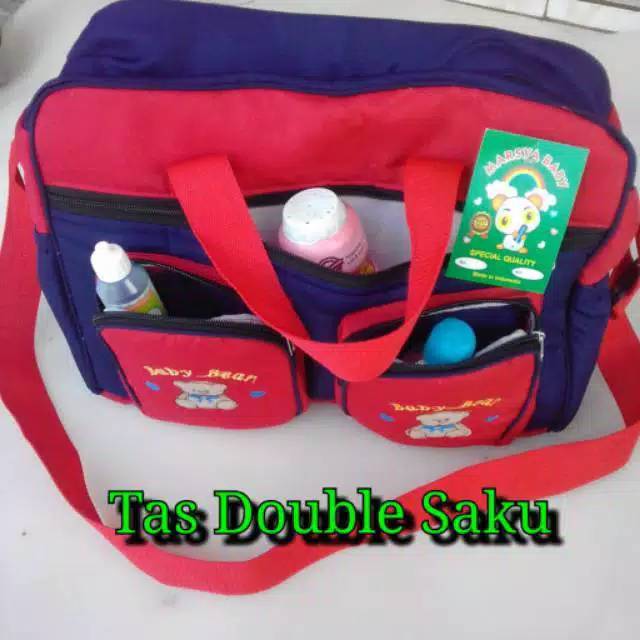 Tas bayi besar dobel saku