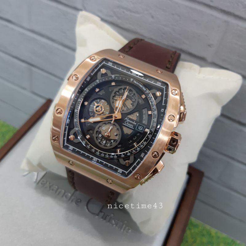 jam tangan pria alexandre chriatie original 6411mc