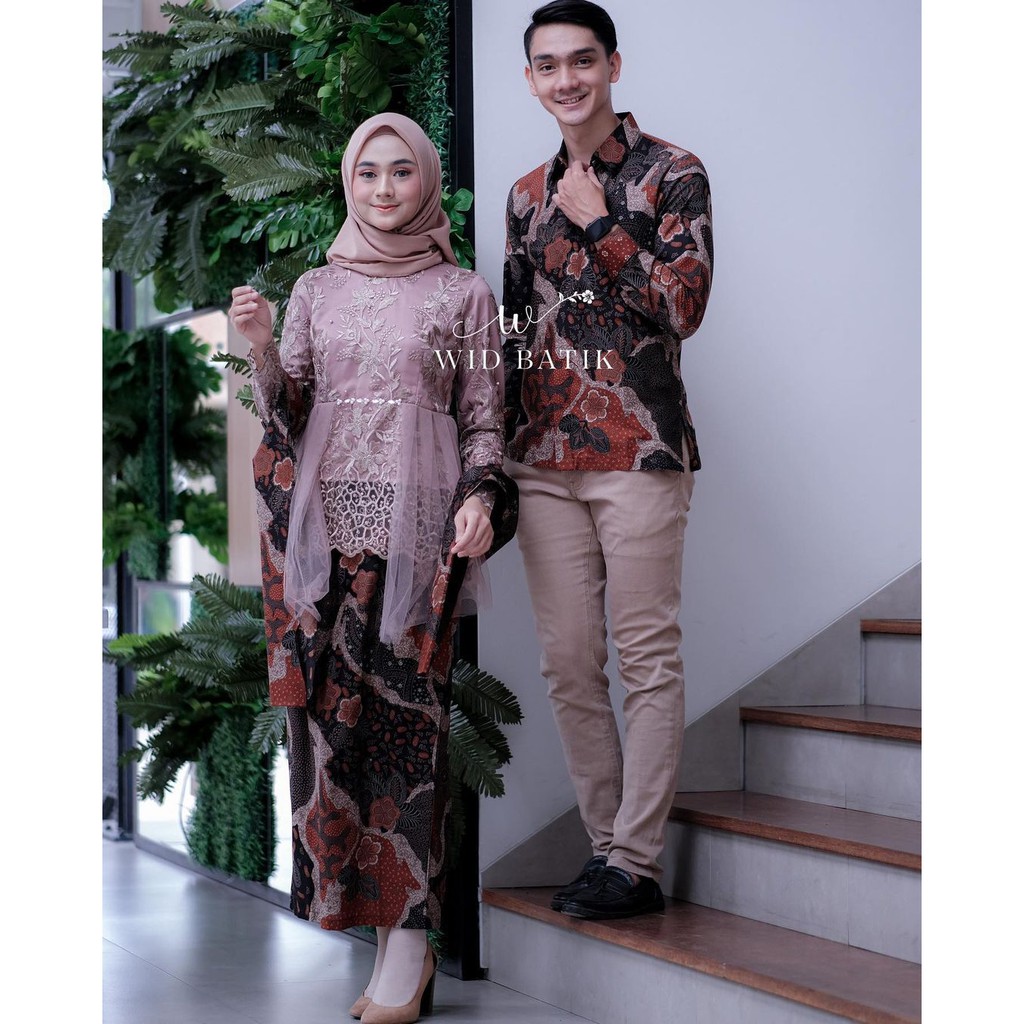 BAJU BATIK COUPLE KEBAYAK BALI BRUKAT KEBAYA LAMARAN WISUDA BURKAT KONDANGAN KUTU BARU MODERN WANITA-2