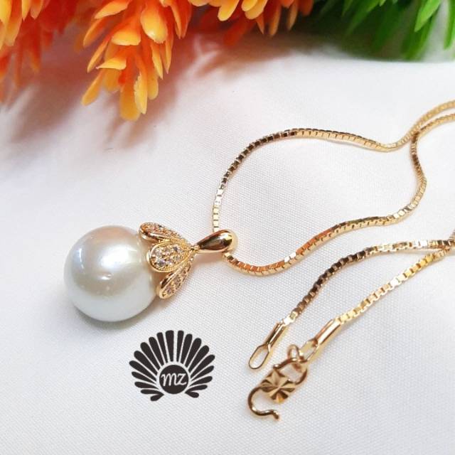 Kalung Mutiara Laut/Liontin Kalung Kendari/ Mutiara Lombok