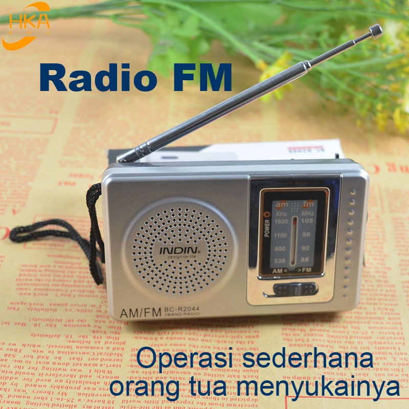 Baru AM FM Radio Radio Mini Radio Portable Untuk mendengarkan berita/radio/musik