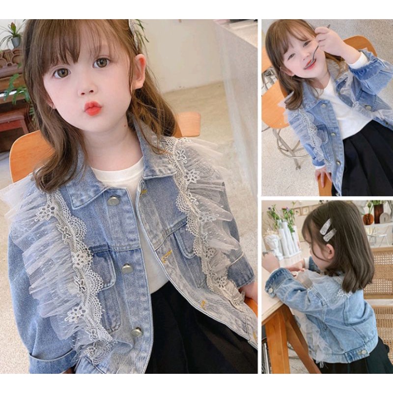 jaket jeans anak perempuan impor