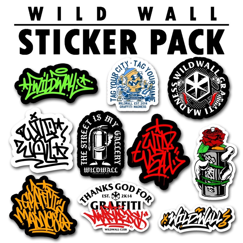 

wildwall sticker pack 07