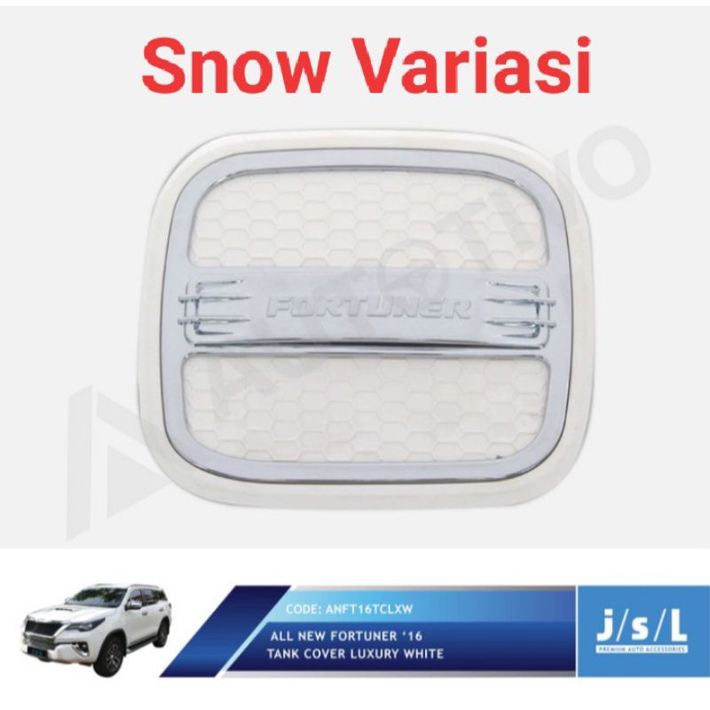 All New Fortuner tutup tangki mobil tank cover luxury white JSL