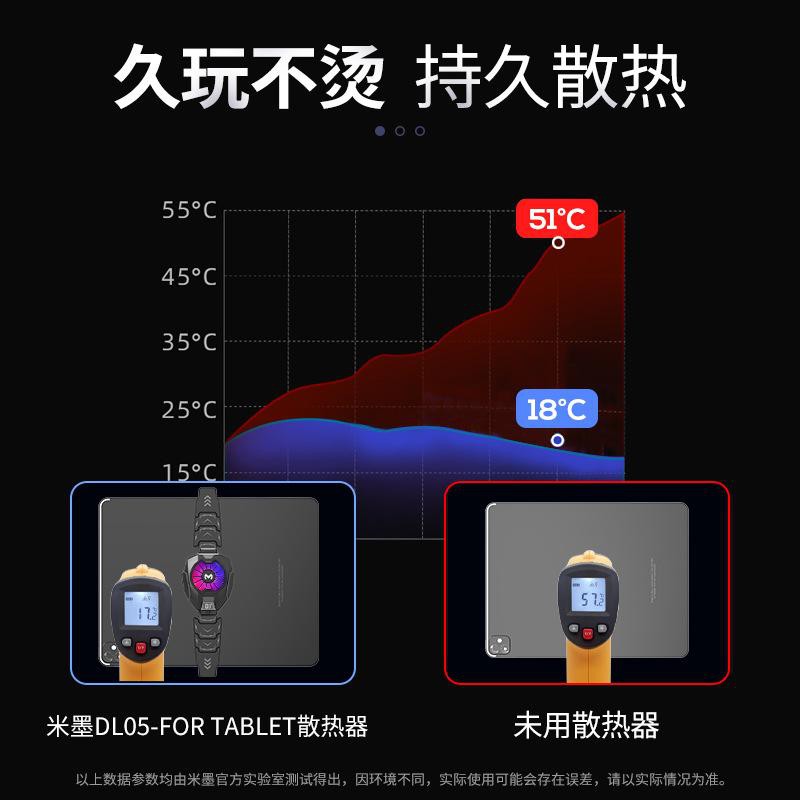 Universal Kipas Angin Hp Kipas Hp Gaming for Tablet Memo DL05 Cooling Pad Hp Gaming Mobile Phone Cooling Fan Radiator Turbo Hurricane Game Cooler Pad LED Tablet Phone Cool Heat Sink For IPhone Vivo samsung xiaomi ipad