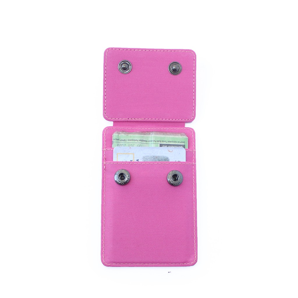 Dompet STNK Mobil Motor gantungan kunci pria wanita PINK EMDS74