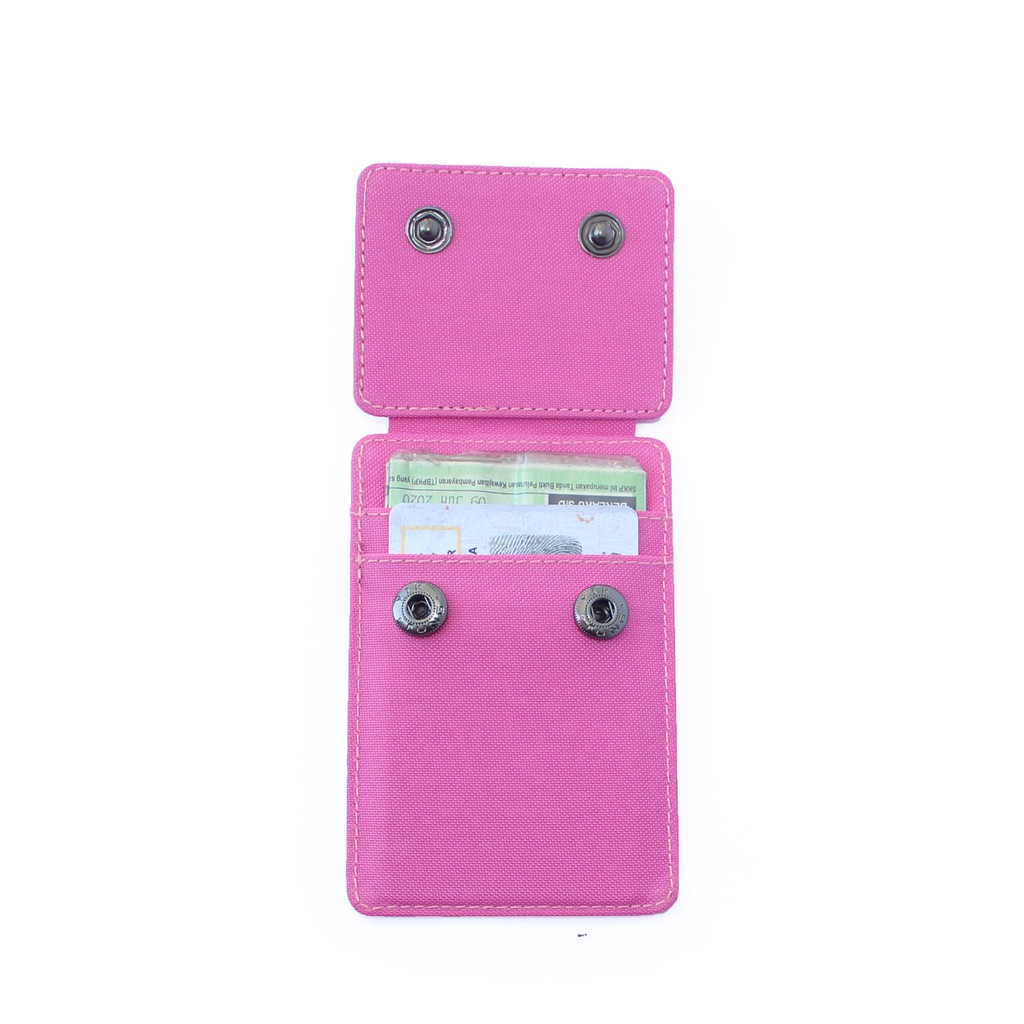 Dompet STNK Mobil Motor gantungan kunci pria wanita PINK EMDS74