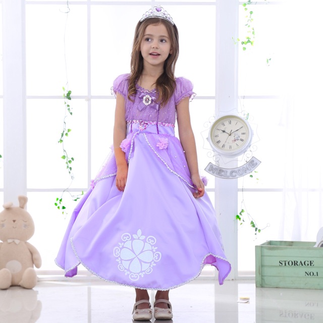 NEW PREMIUM SOFIA LONG DRESS PURPLE