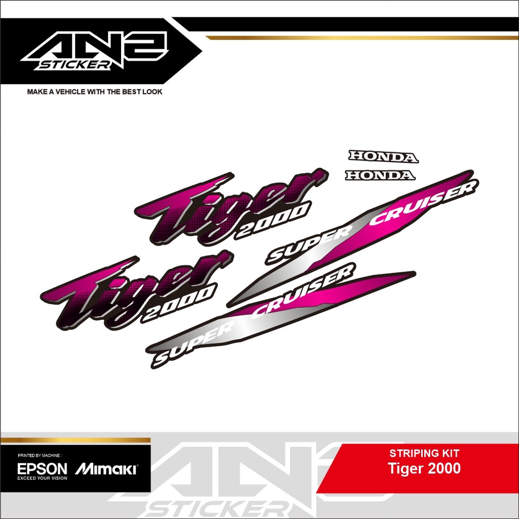 STRIPING STANDAR TIGER 2000/STIKER VARIASI TIGER 2000